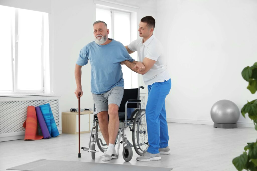 Paralysis After Stroke: How Physiotherapy Helps in Recovery Physiotherapy rehabilitation for paralysis after stroke showing guided walking and motor recovery exercises