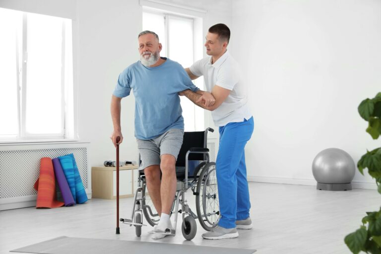 Paralysis After Stroke: How Physiotherapy Helps in Recovery Physiotherapy rehabilitation for paralysis after stroke showing guided walking and motor recovery exercises